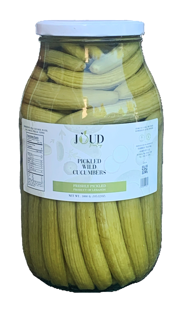 Joud Pickled Wild Cucumbers, 6.6 lb